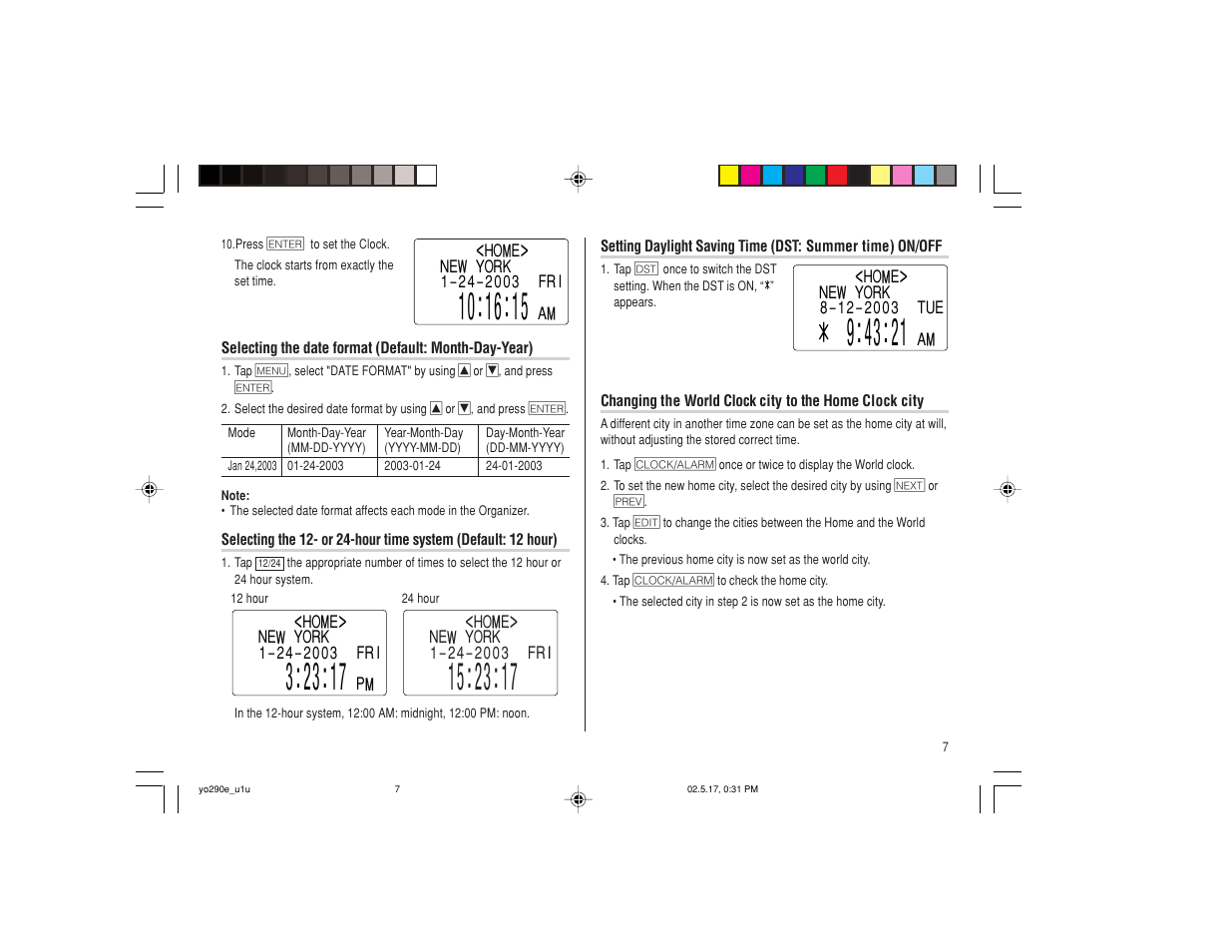 Sharp YO-290 User Manual | Page 9 / 56