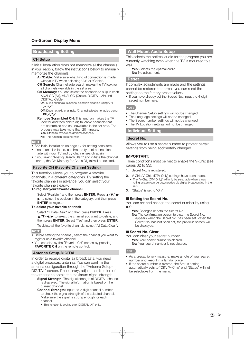 Sharp AQUOS 10P03-MX-NM User Manual | Page 33 / 72