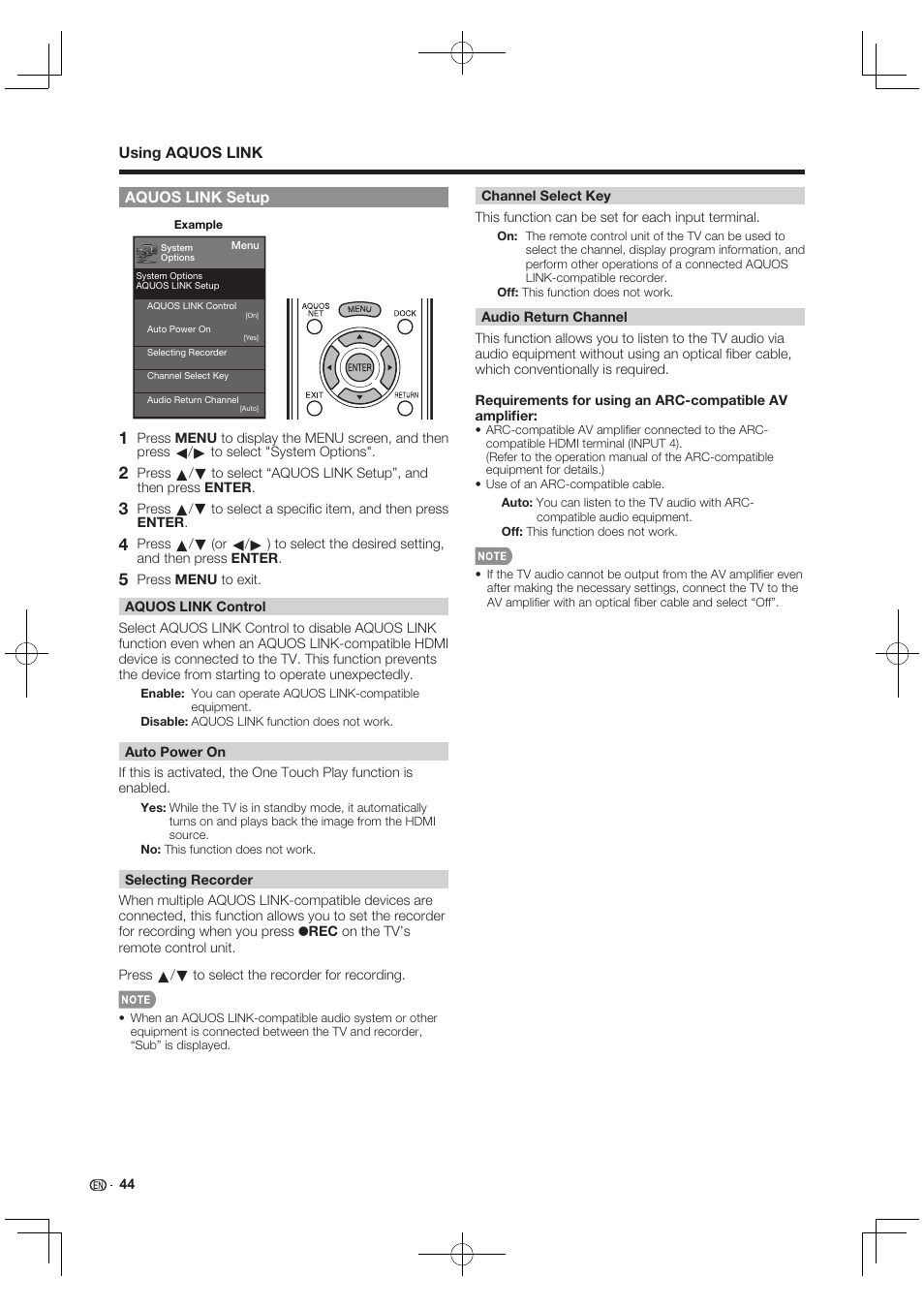 Sharp AQUOS 10P03-MX-NM User Manual | Page 46 / 72