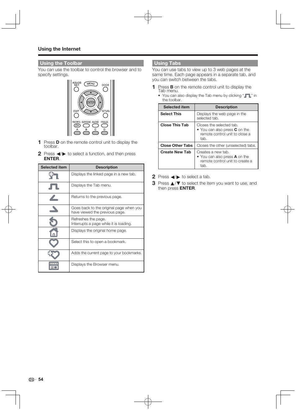Sharp AQUOS 10P03-MX-NM User Manual | Page 56 / 72
