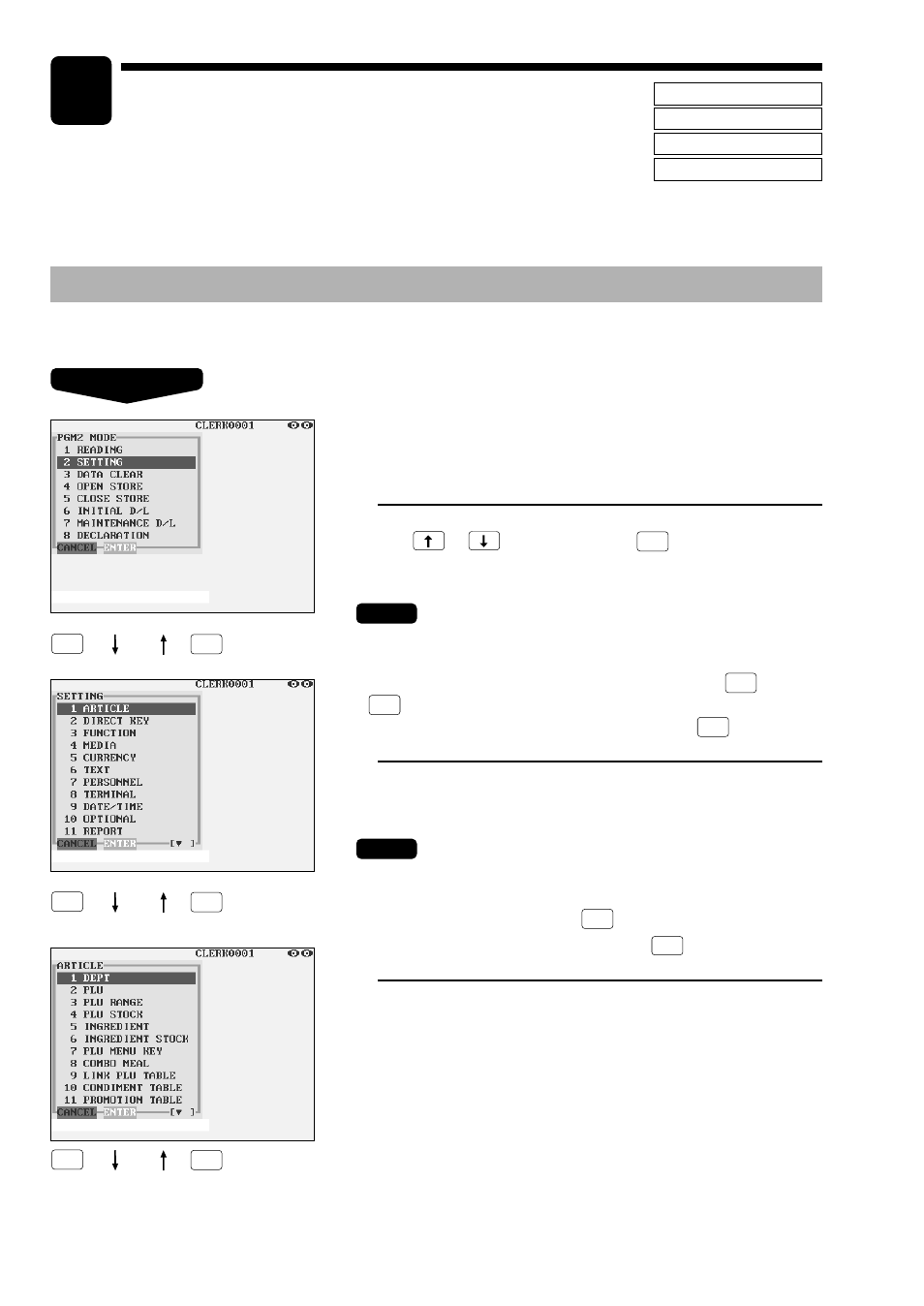 Programming, Basic instructions, Programming example | Sharp UP-3300 User Manual | Page 137 / 249