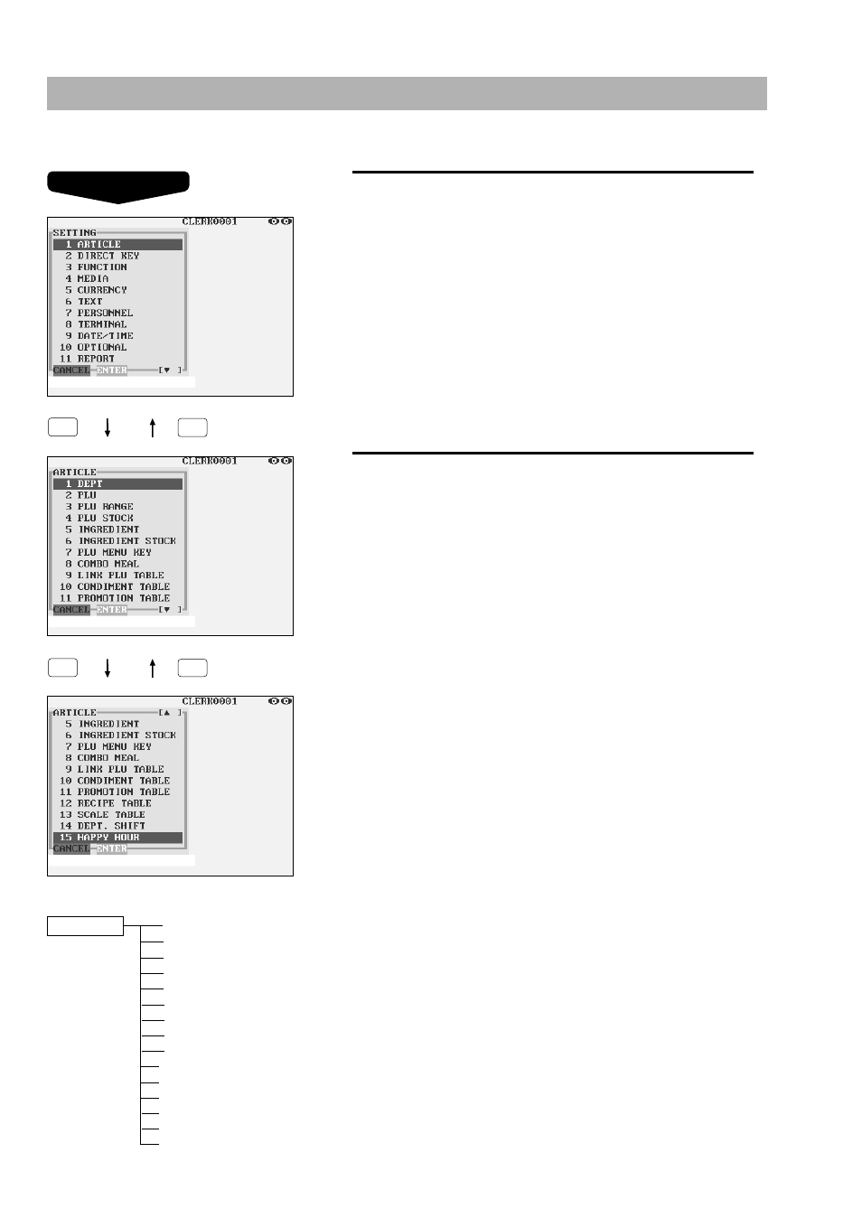 Article programming | Sharp UP-3300 User Manual | Page 139 / 249