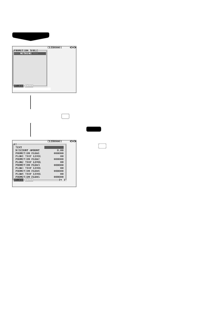 Promotion table (set selling) | Sharp UP-3300 User Manual | Page 155 / 249