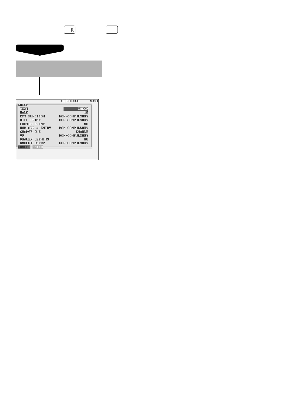 Check key, Through | Sharp UP-3300 User Manual | Page 169 / 249