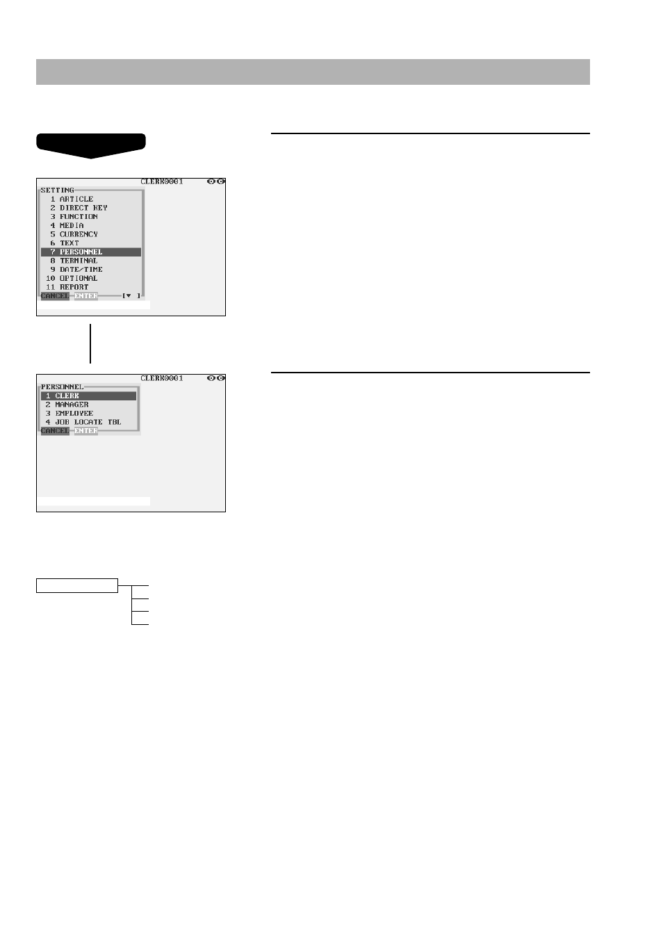 Personnel programming | Sharp UP-3300 User Manual | Page 181 / 249