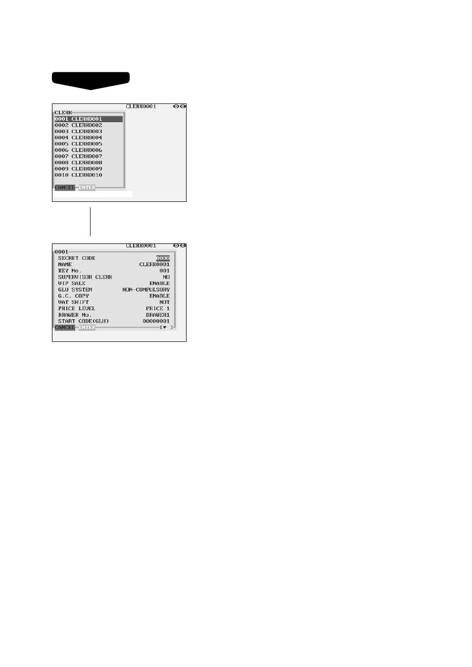 Clerk | Sharp UP-3300 User Manual | Page 182 / 249