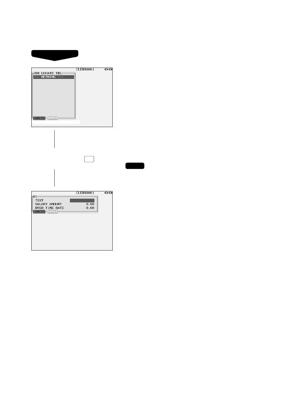 Job location table | Sharp UP-3300 User Manual | Page 186 / 249