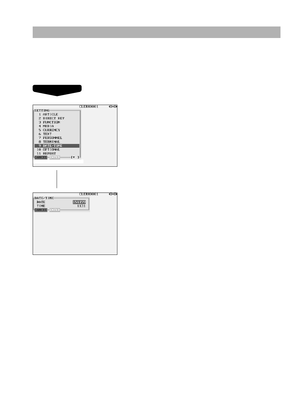 Date/time setting, Date/time | Sharp UP-3300 User Manual | Page 188 / 249