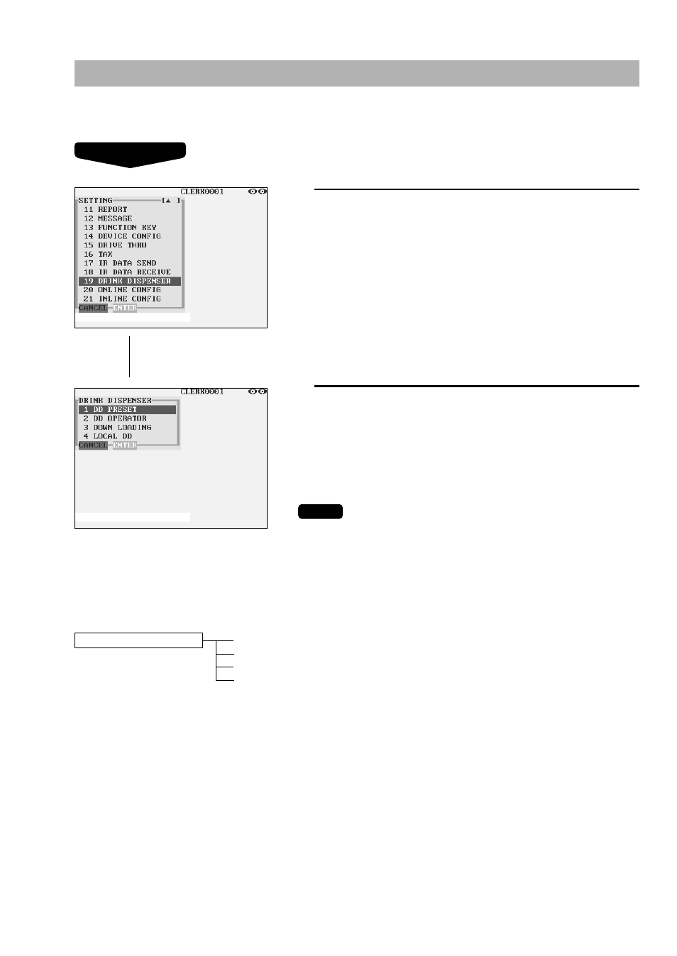 Drink dispenser programming | Sharp UP-3300 User Manual | Page 216 / 249