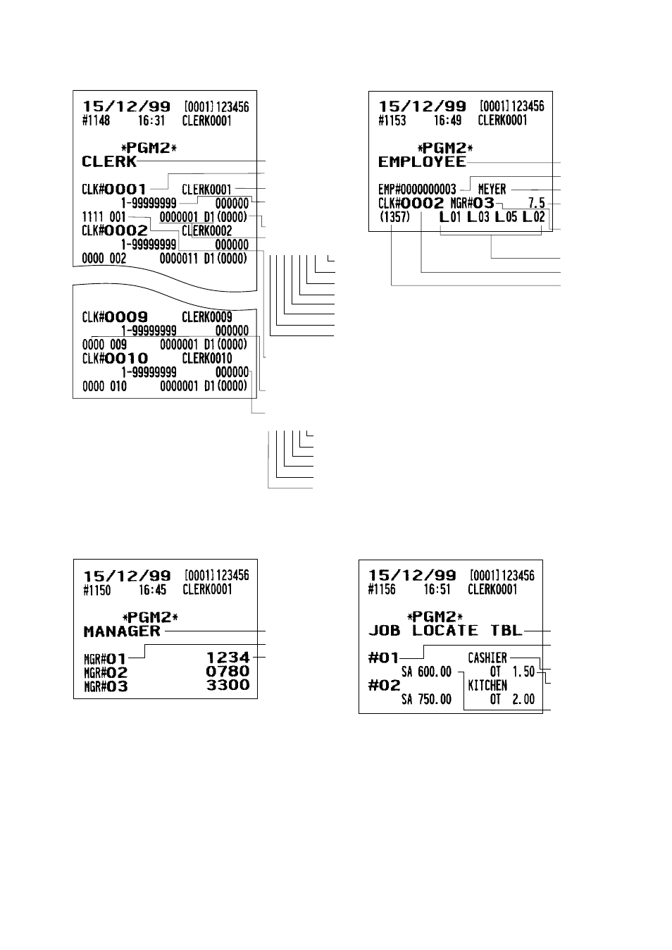 Sharp UP-3300 User Manual | Page 230 / 249