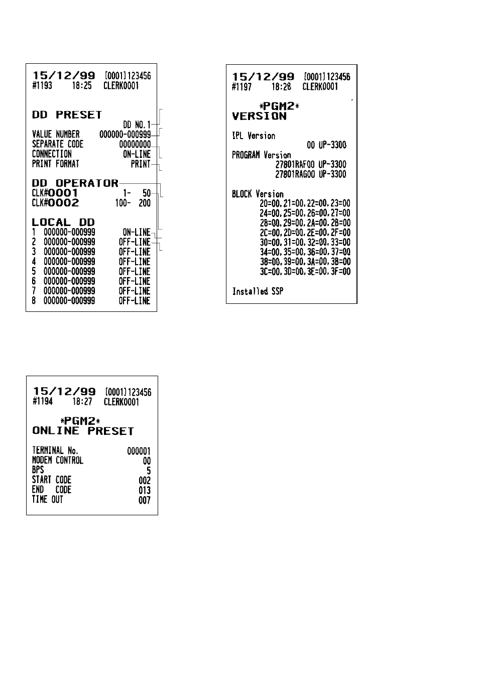 Sharp UP-3300 User Manual | Page 237 / 249