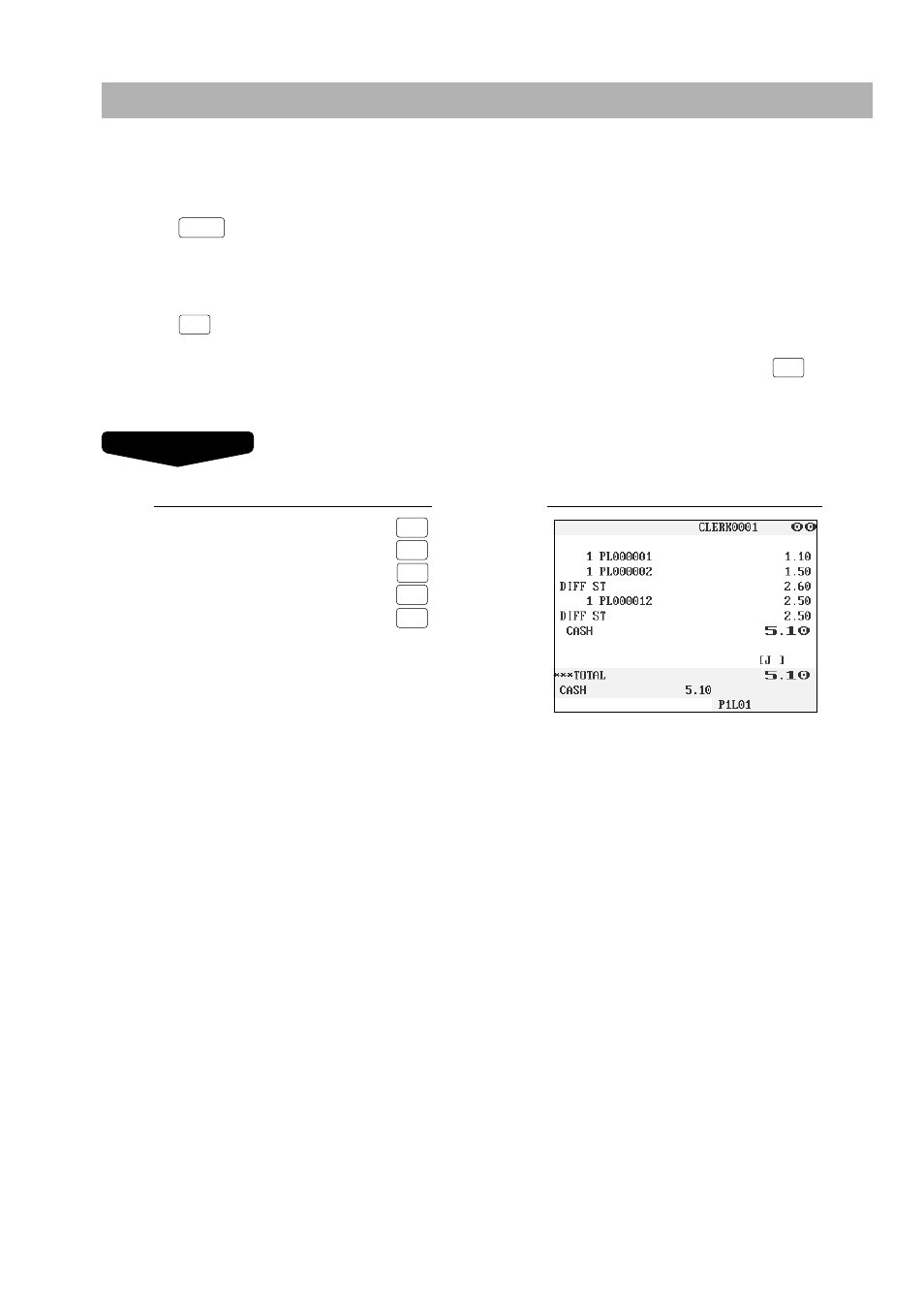 Display of subtotals, Subtotal, Difference subtotal (differ st) | Sharp UP-3300 User Manual | Page 58 / 249