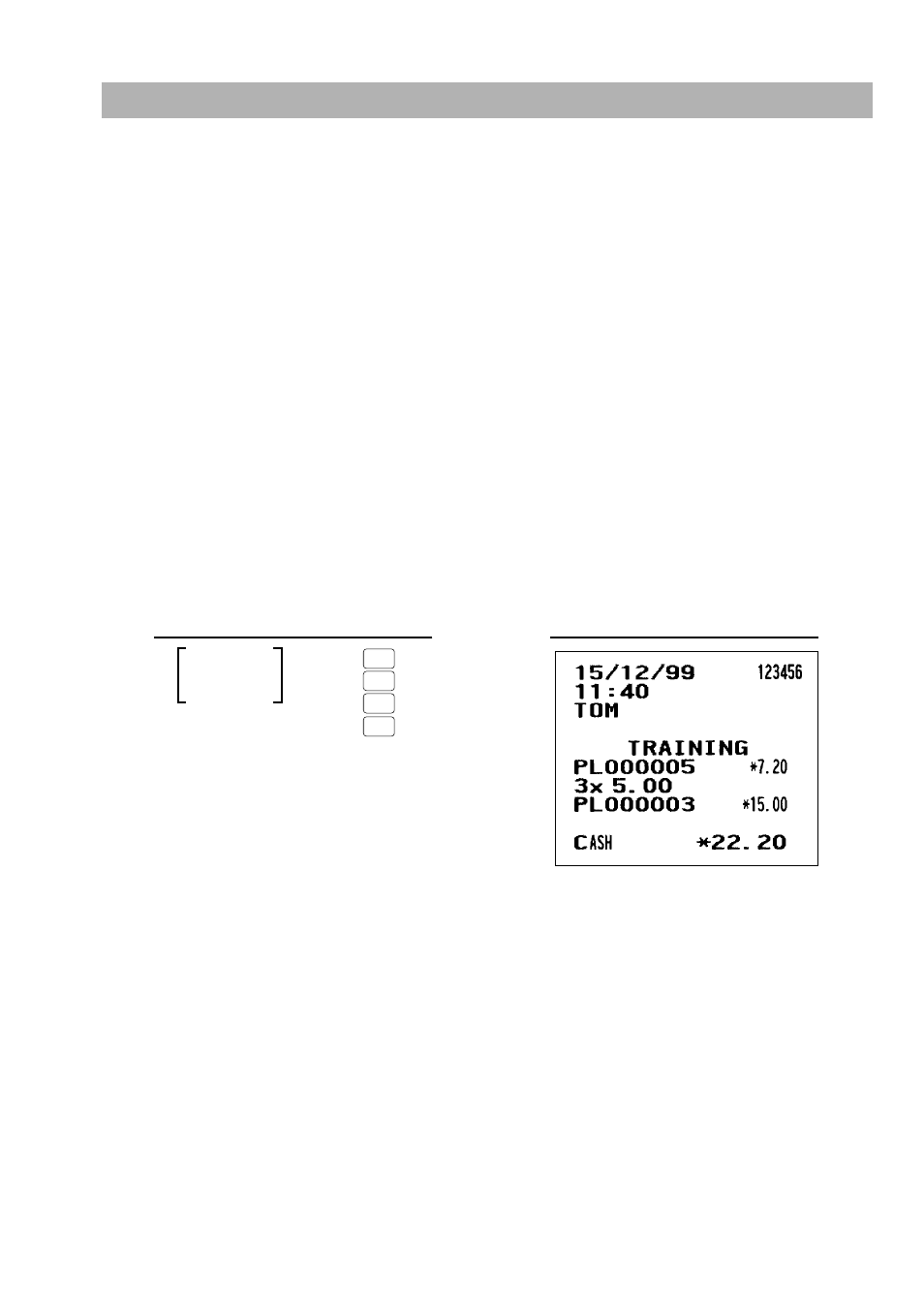 Training mode | Sharp UP-3300 User Manual | Page 94 / 249