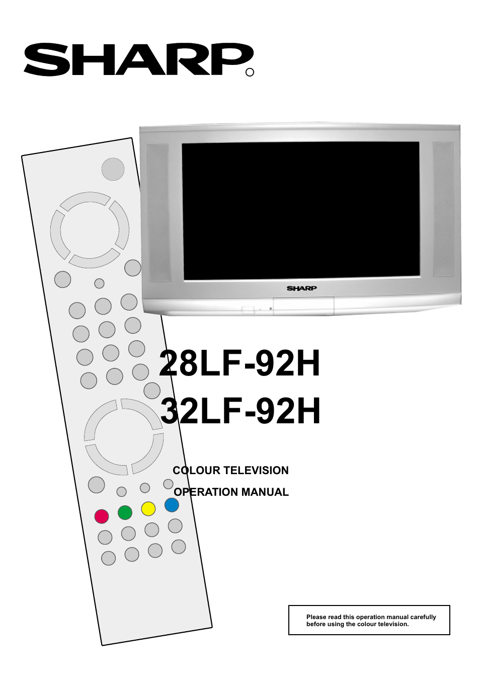 Sharp 28LF-92H User Manual | 29 pages