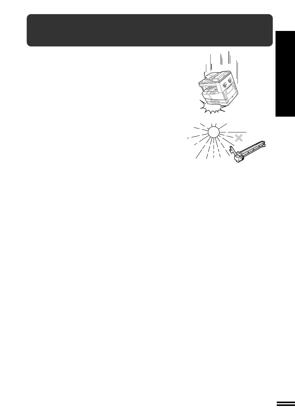 Cautions on handling | Sharp AL-1650 User Manual | Page 11 / 66