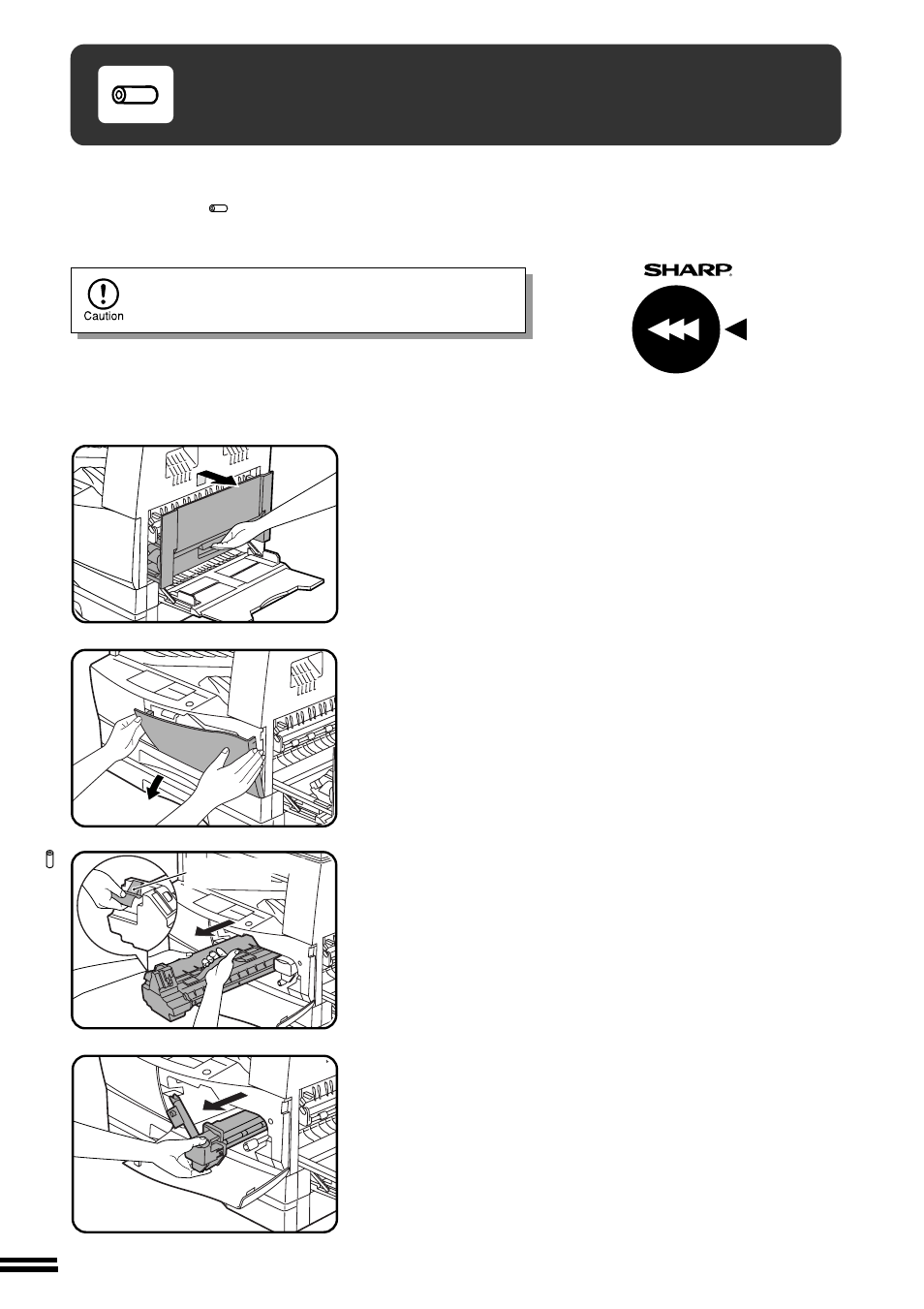 Drum cartridge replacement | Sharp AL-1650 User Manual | Page 36 / 66