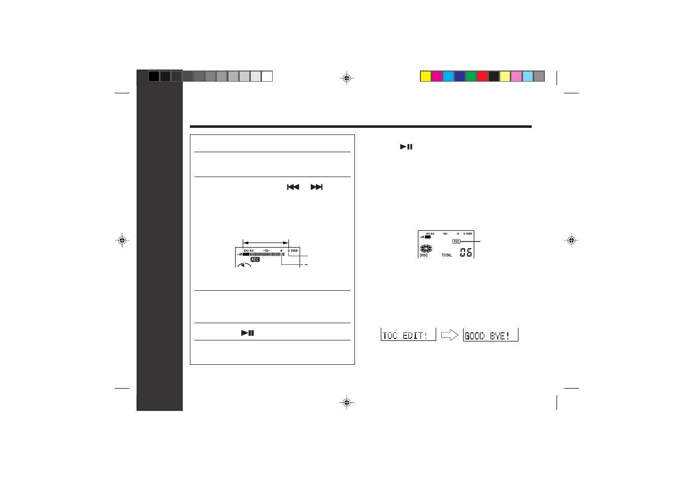 Basic operation, Recording : continued | Sharp MD-SR60E User Manual | Page 13 / 48