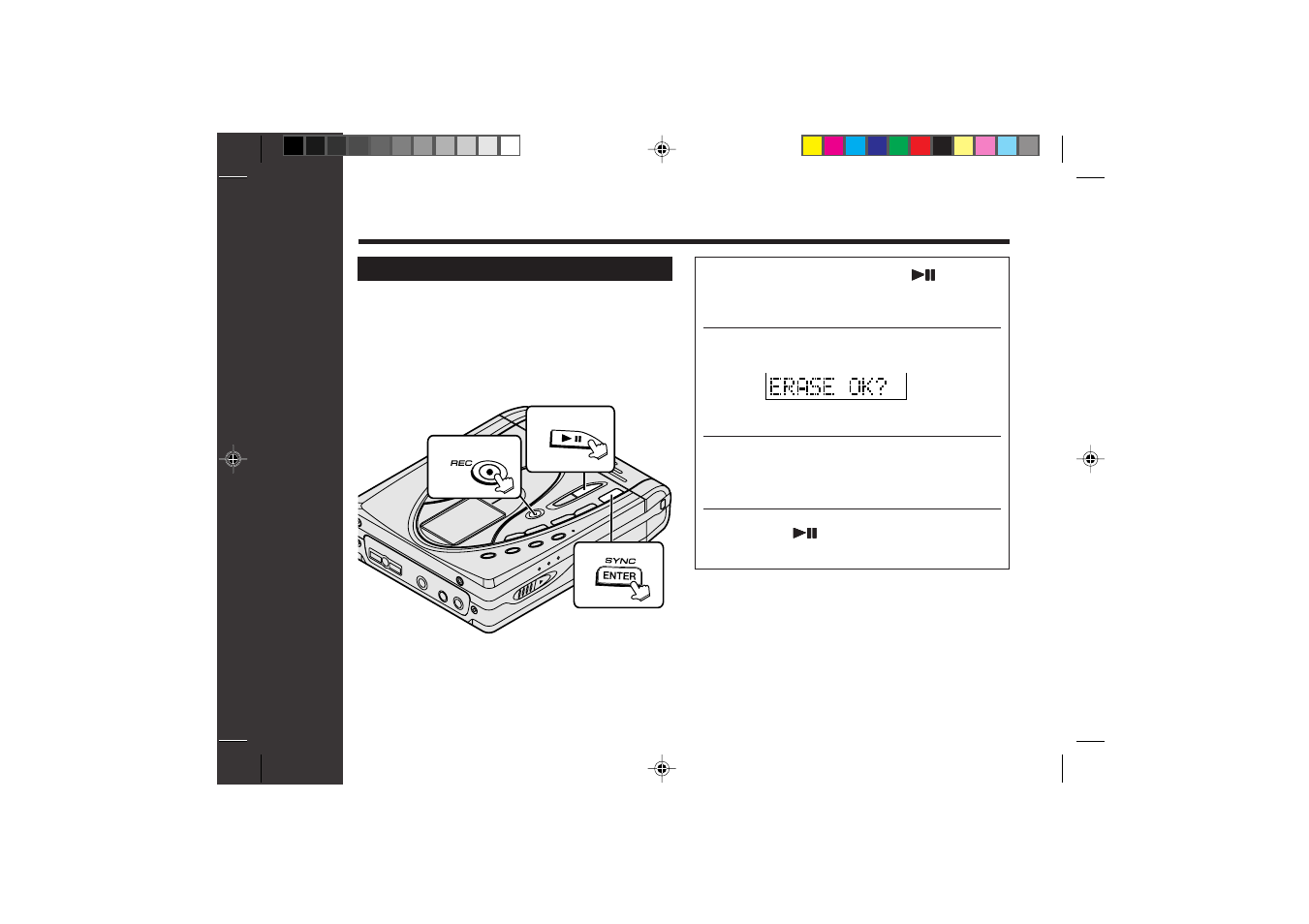 Useful features, Advanced recording : continued | Sharp MD-SR60E User Manual | Page 18 / 48