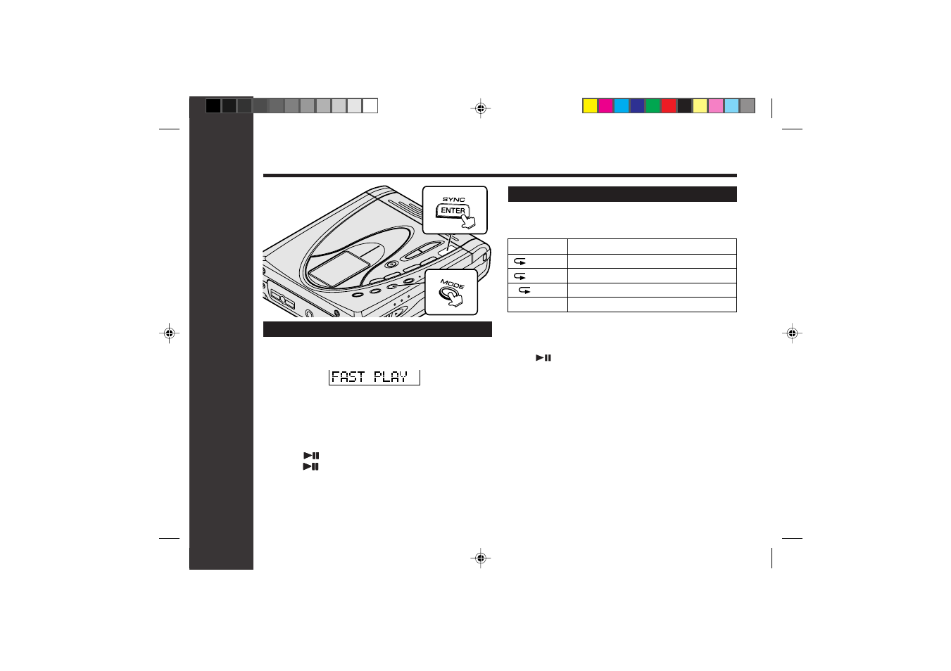 Useful features, Advanced playback : continued | Sharp MD-SR60E User Manual | Page 25 / 48