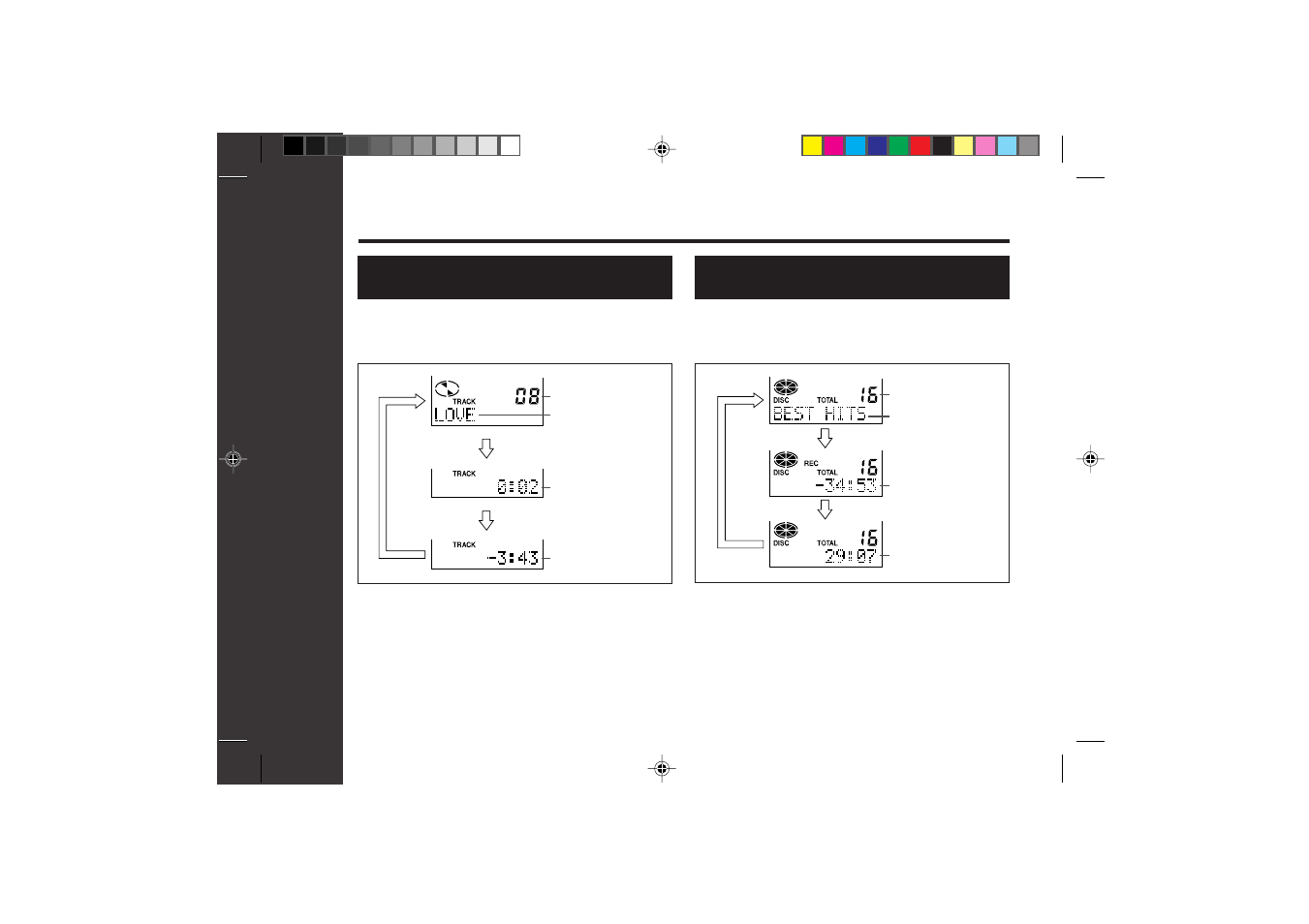 Useful features, Checking displays | Sharp MD-SR60E User Manual | Page 26 / 48