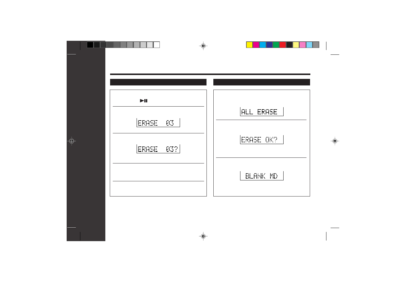 Advanced features, Editing a recorded minidisc | Sharp MD-SR60E User Manual | Page 36 / 48