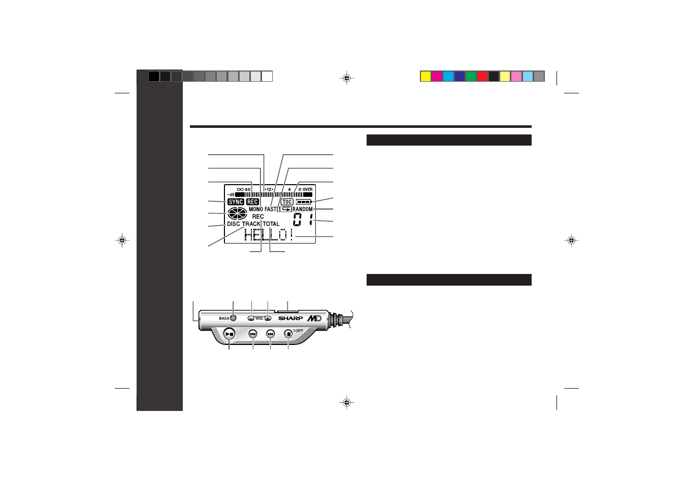 Important introduction | Sharp MD-SR60E User Manual | Page 7 / 48