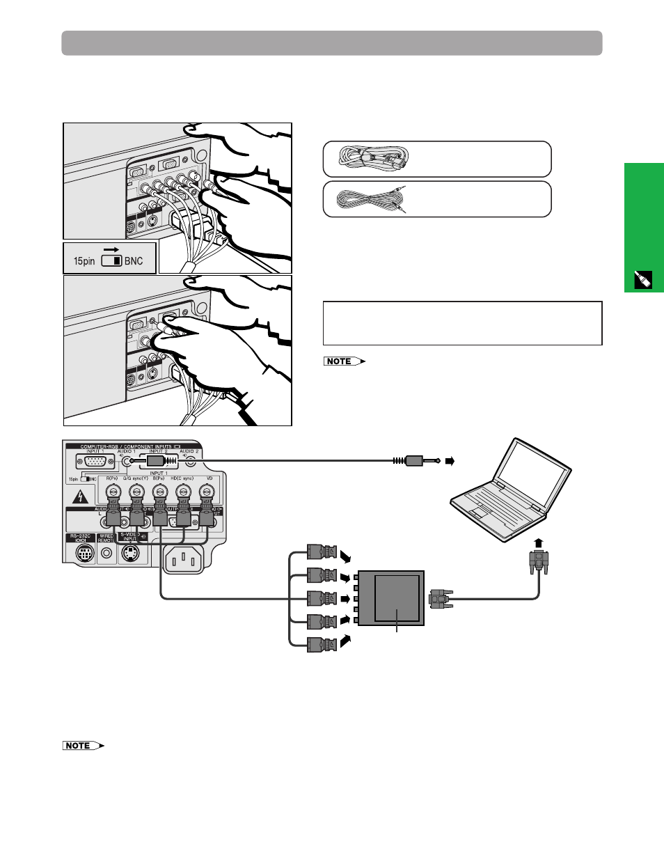 Connecting the projector continued | Sharp XG - NV6XU User Manual | Page 13 / 66