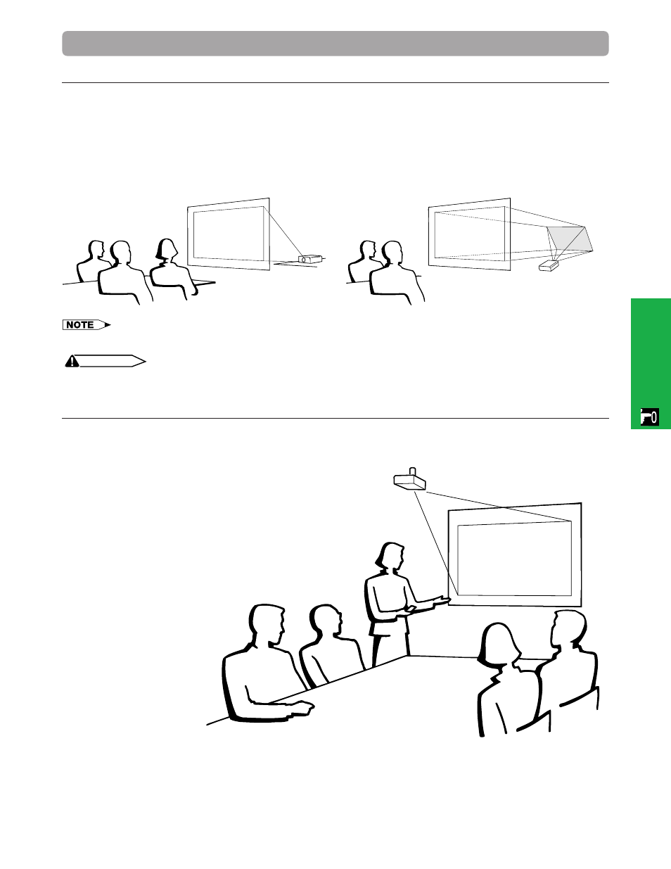 Reversed image setup, Ceiling-mount setup | Sharp XG - NV6XU User Manual | Page 21 / 66