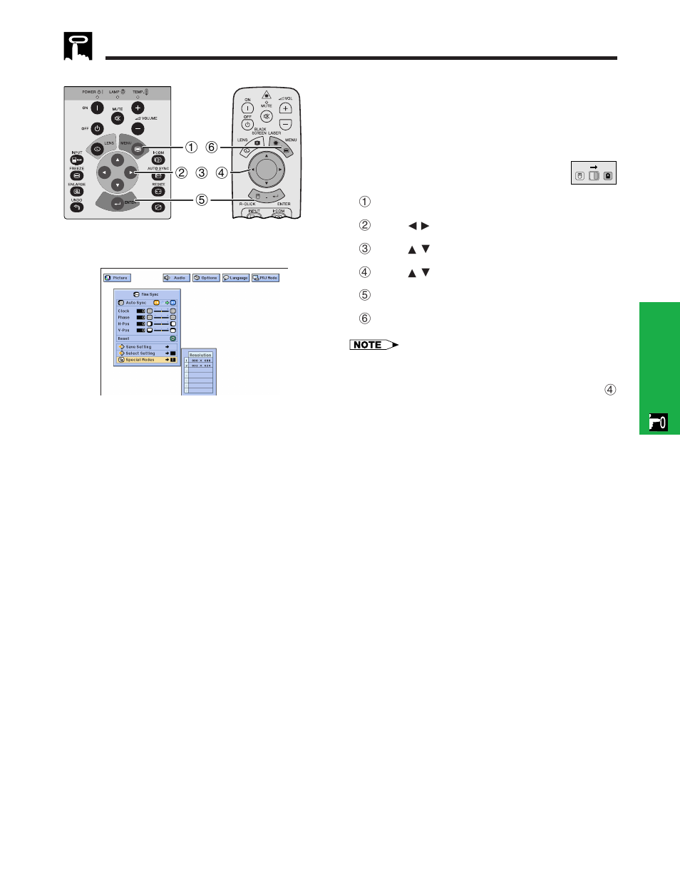 Special mode adjustment | Sharp XG - NV6XU User Manual | Page 33 / 66