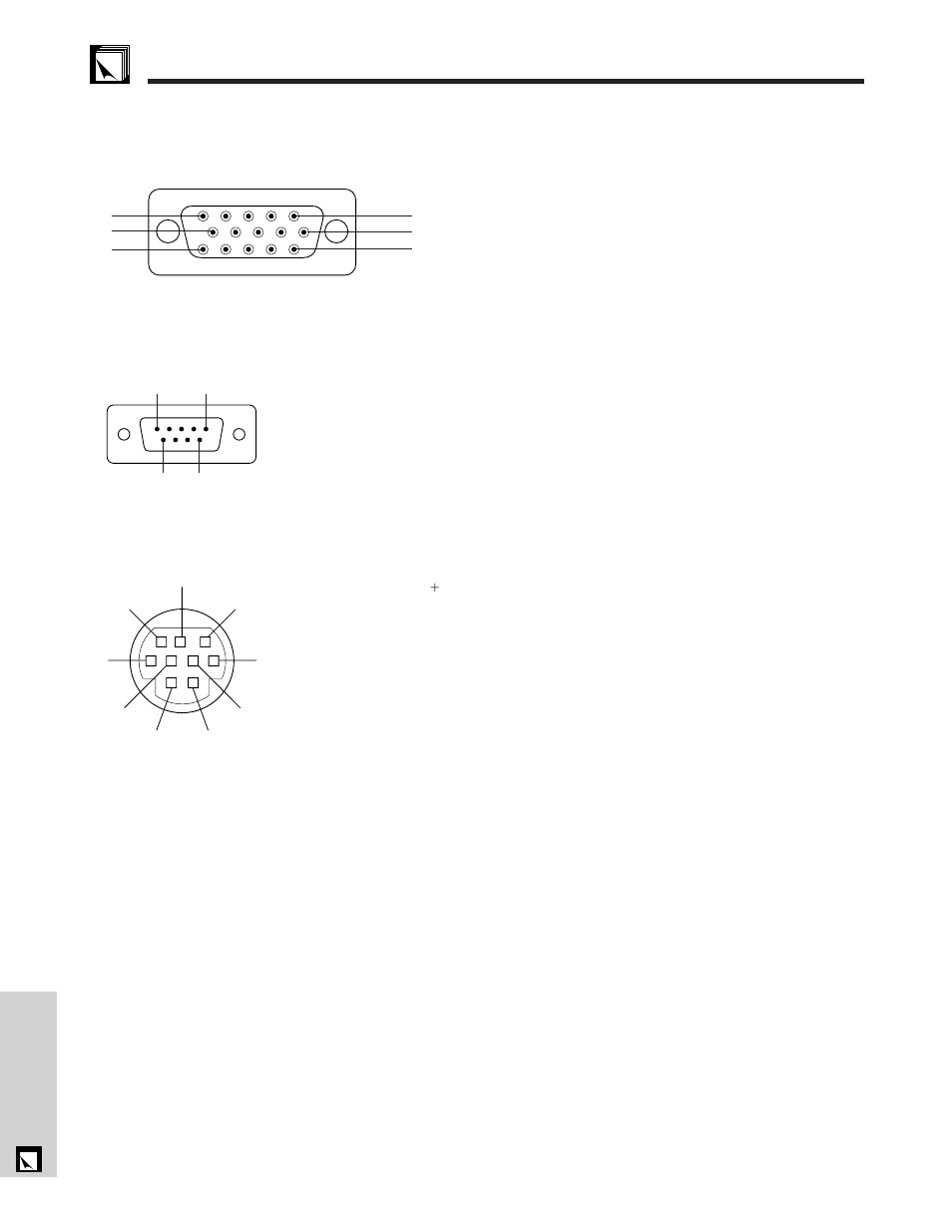 Connection pin assignments …………………… 51, Connection pin assignments | Sharp XG - NV6XU User Manual | Page 52 / 66