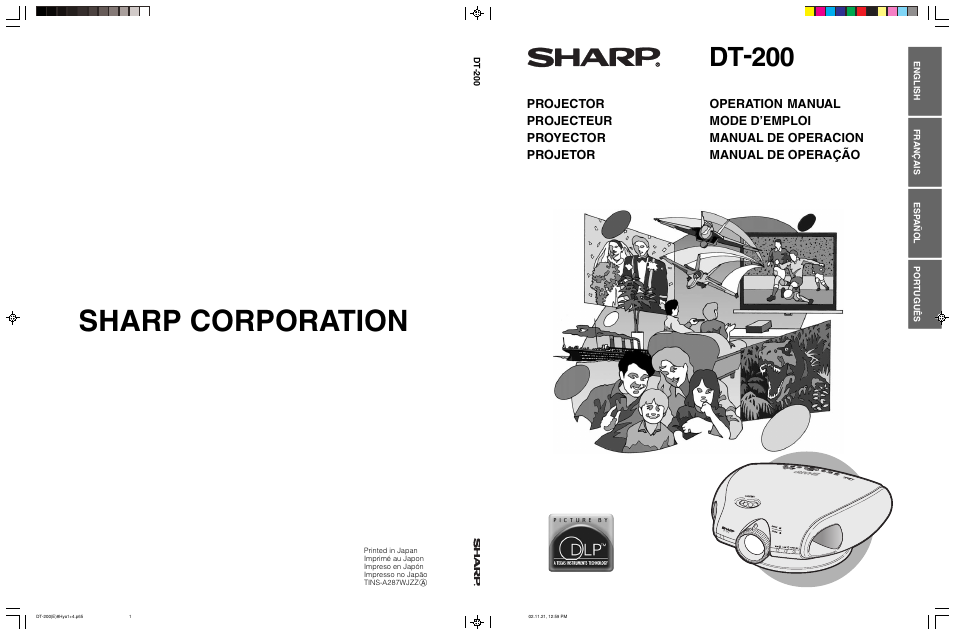 Sharp DT-200 User Manual | 58 pages