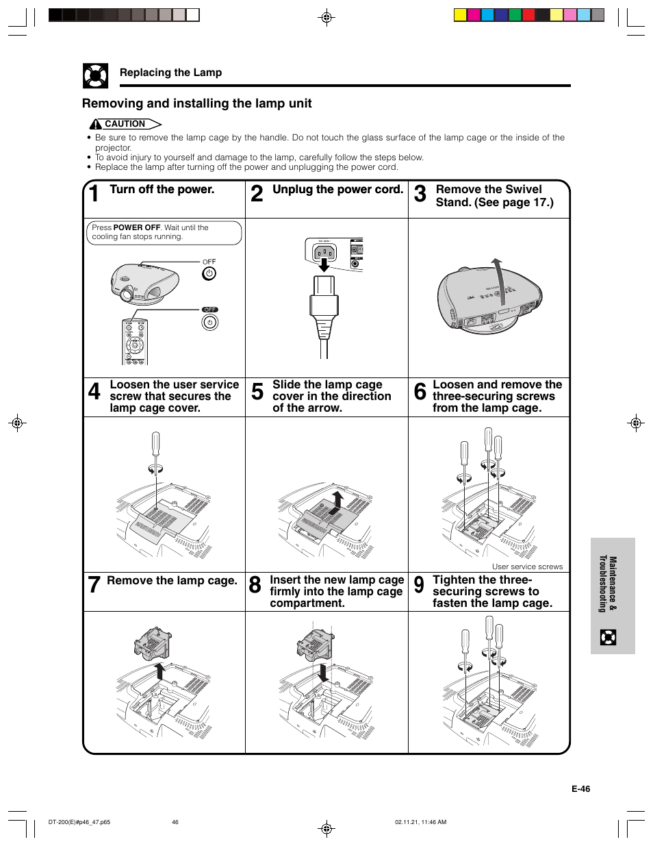 Sharp DT-200 User Manual | Page 47 / 58