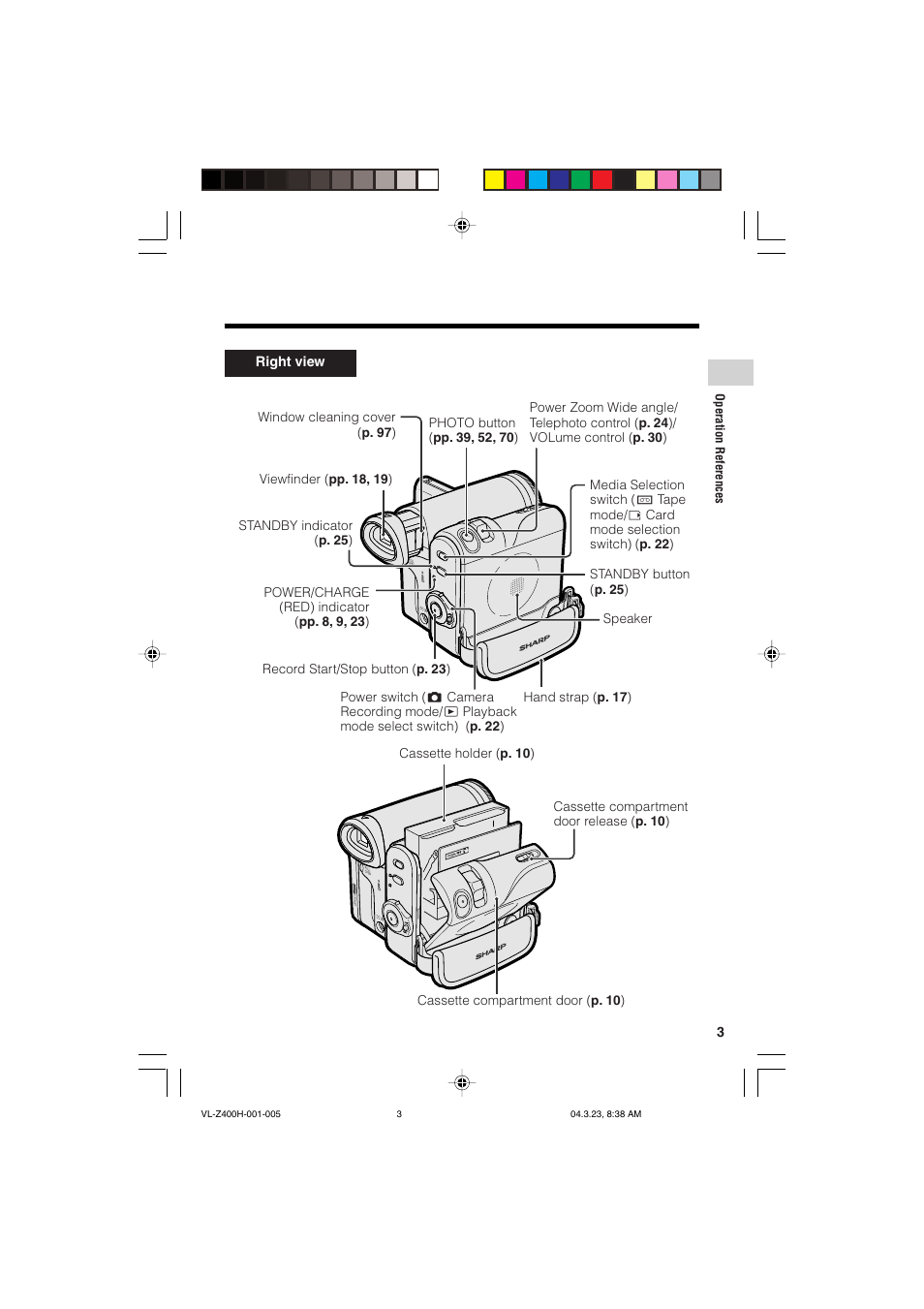 Sharp VL-Z400H-T User Manual | Page 15 / 123