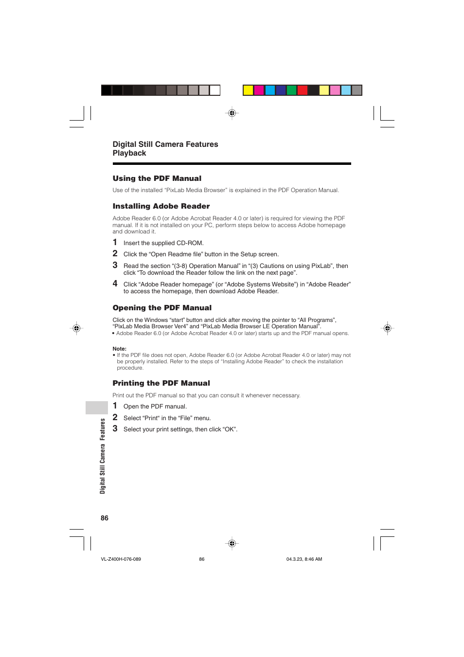 Sharp VL-Z400H-T User Manual | Page 98 / 123