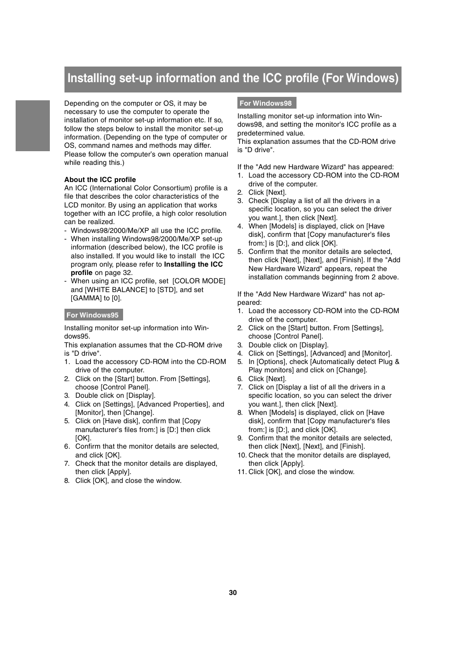 Sharp LL-T1815 User Manual | Page 30 / 156