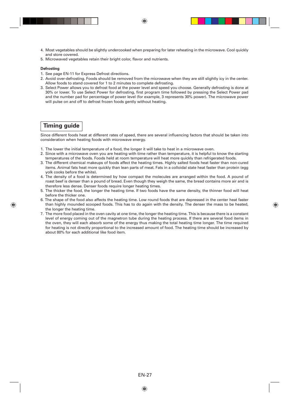 Timing guide, En-27 | Sharp CD2200M User Manual | Page 28 / 92