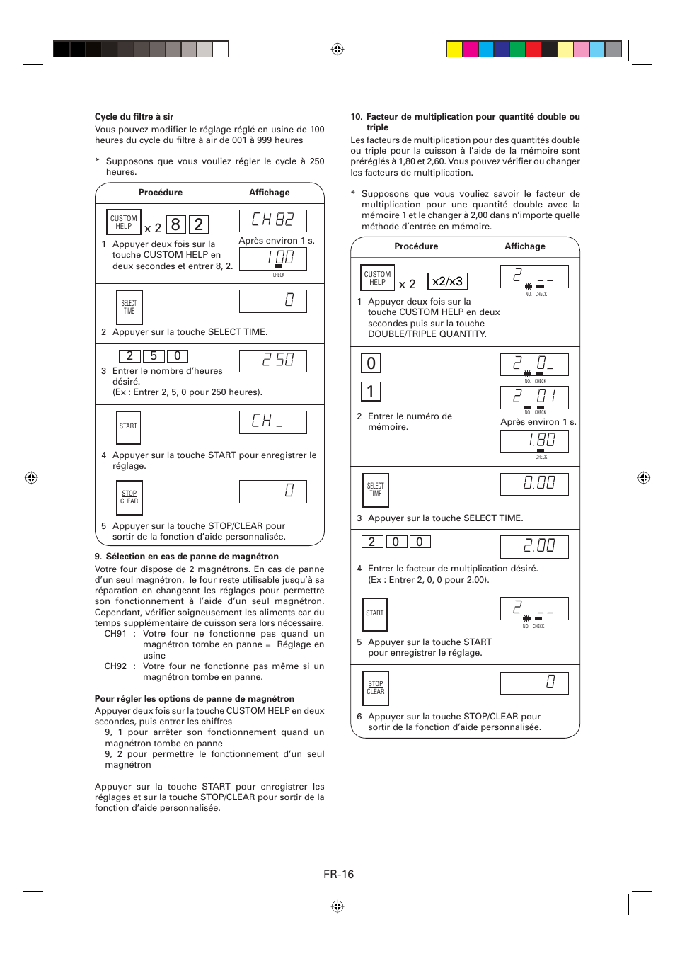 Fr-16 | Sharp CD2200M User Manual | Page 47 / 92