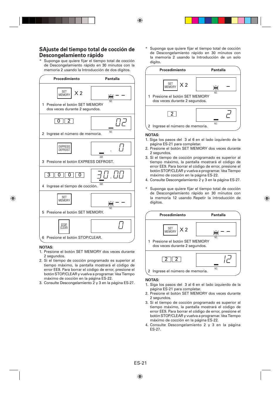 Es-21 | Sharp CD2200M User Manual | Page 82 / 92
