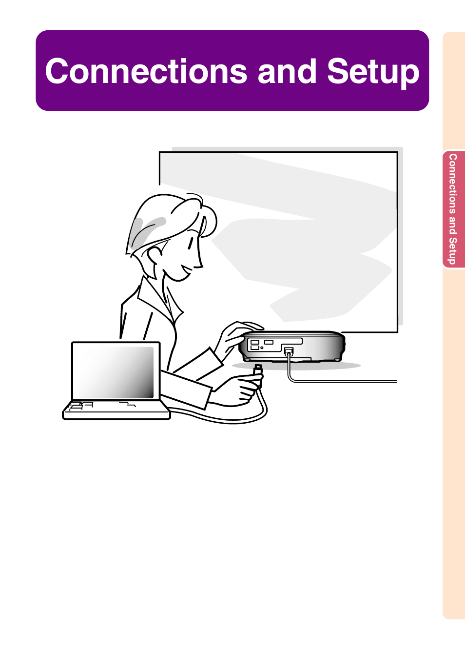 Connections and setup | Sharp Notevision PG-C45S User Manual | Page 19 / 106