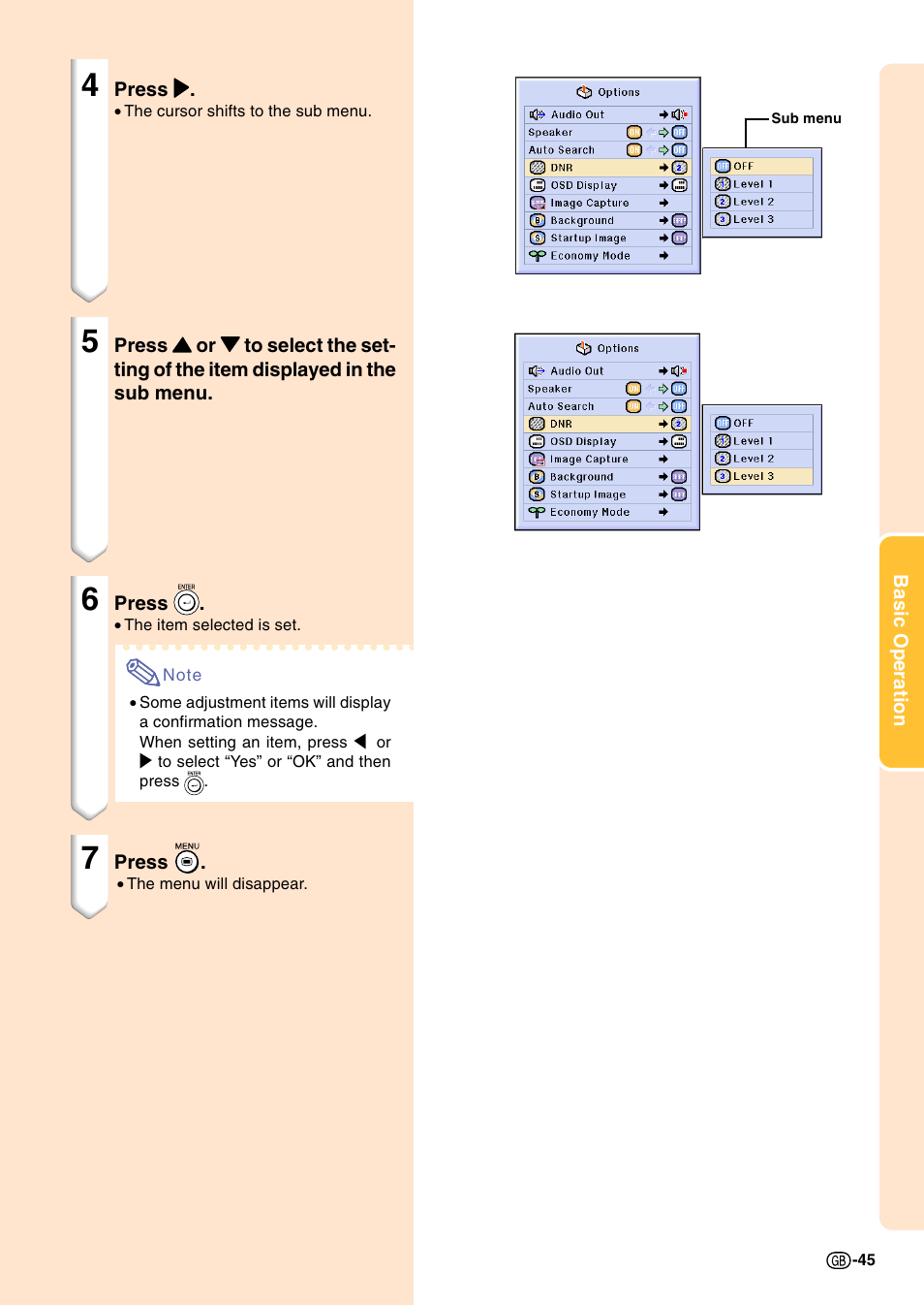 Sharp Notevision PG-C45S User Manual | Page 49 / 106
