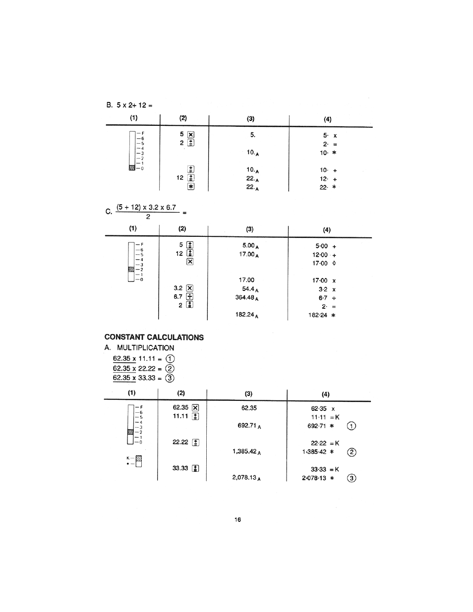 A. multiplication | Sharp cs-2850 User Manual | Page 18 / 31