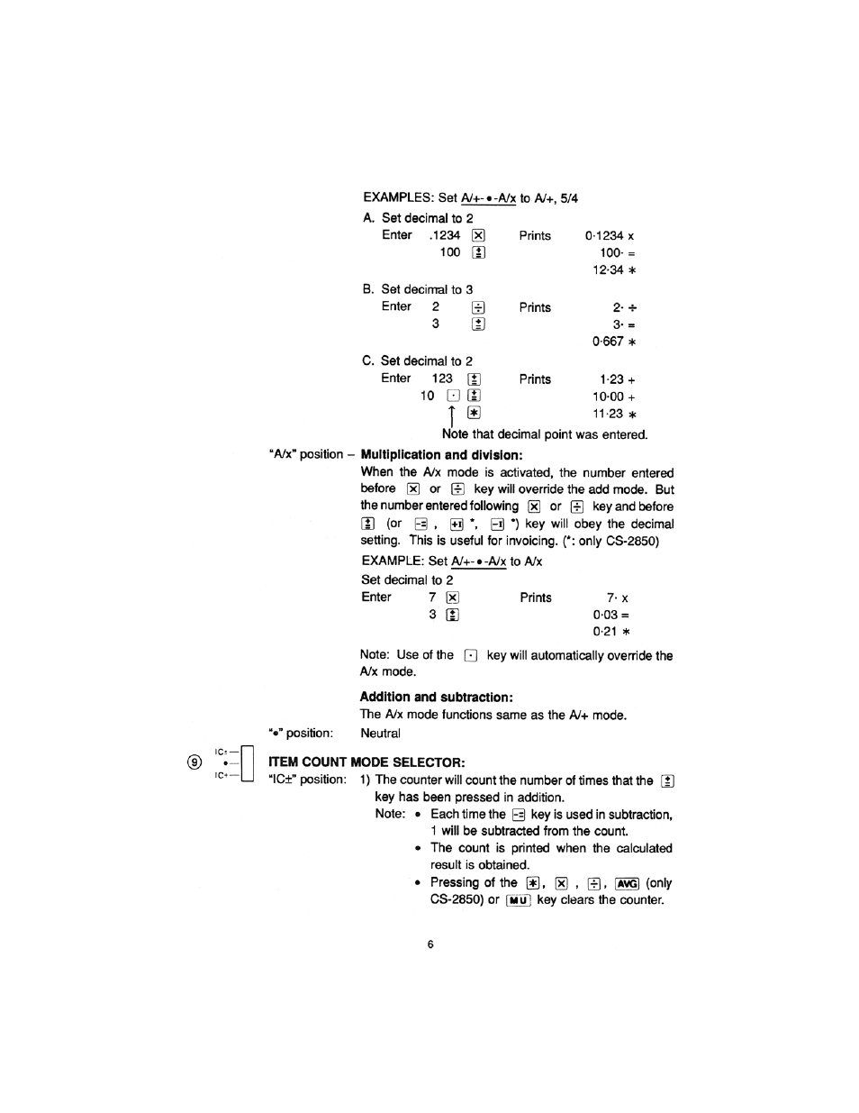 Sharp cs-2850 User Manual | Page 8 / 31