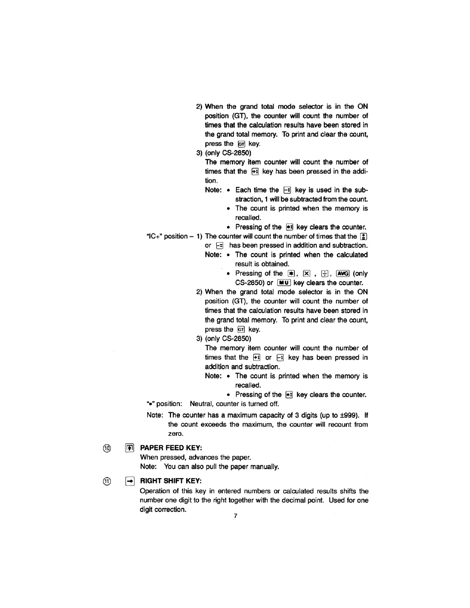 Sharp cs-2850 User Manual | Page 9 / 31