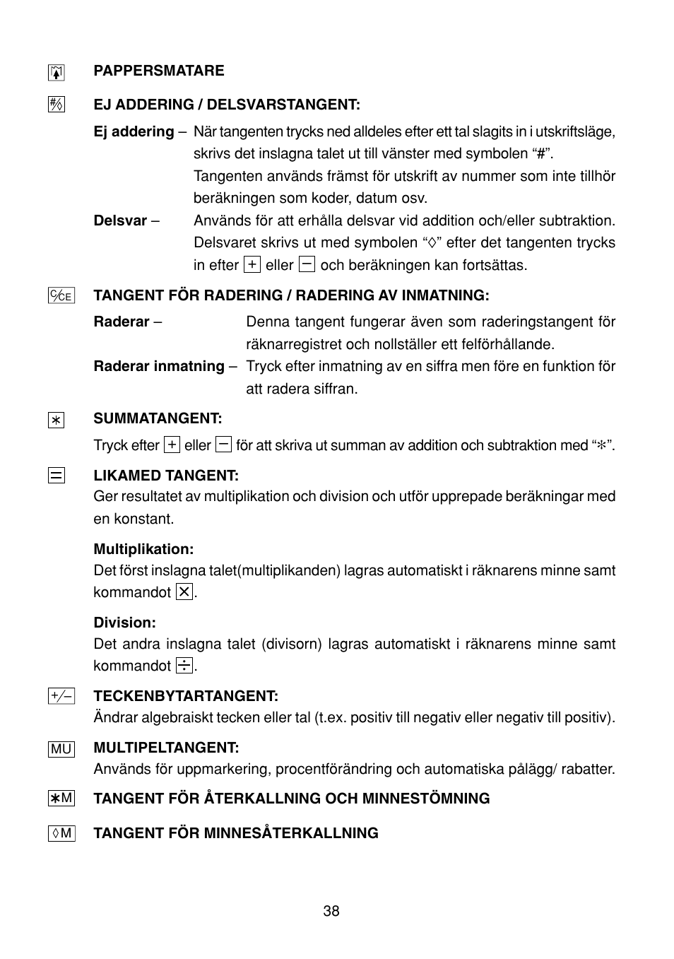 Sharp EL-1801C User Manual | Page 40 / 79