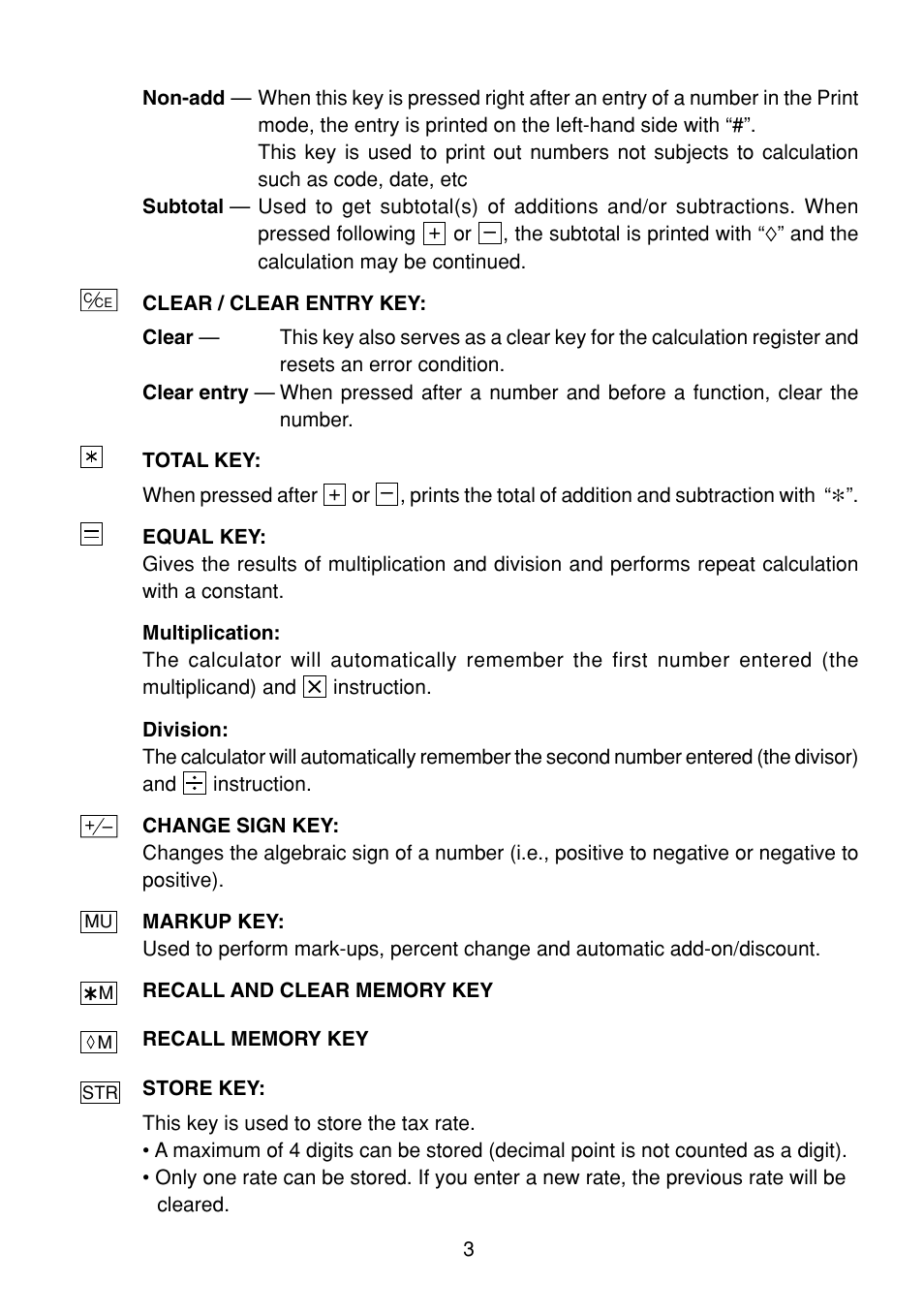 Sharp EL-1801C User Manual | Page 5 / 79