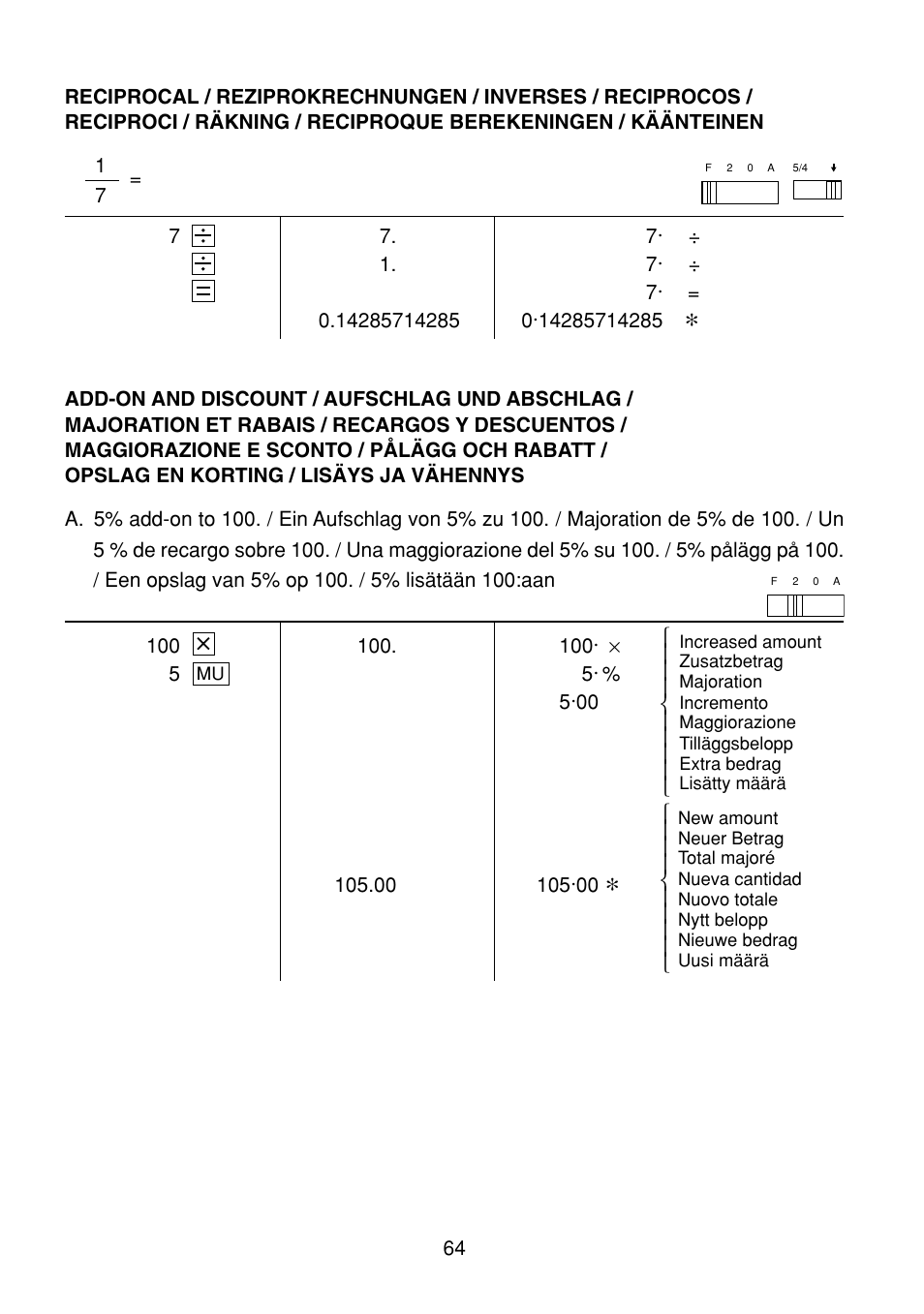 Sharp EL-1801C User Manual | Page 66 / 79