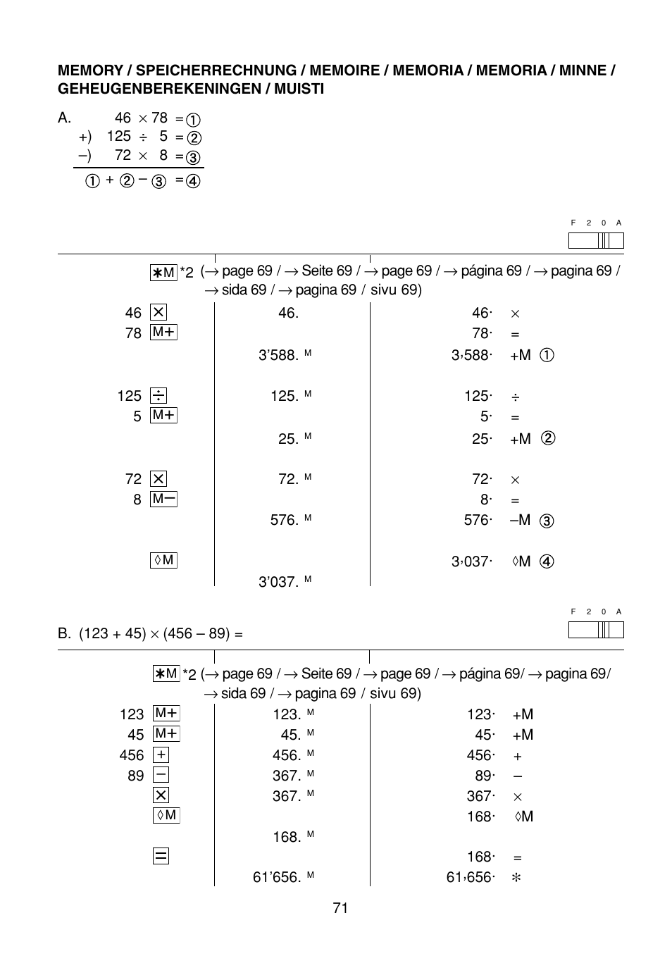 Sharp EL-1801C User Manual | Page 73 / 79