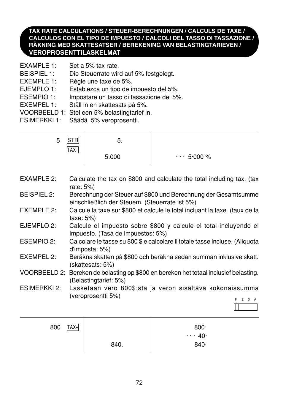 Sharp EL-1801C User Manual | Page 74 / 79