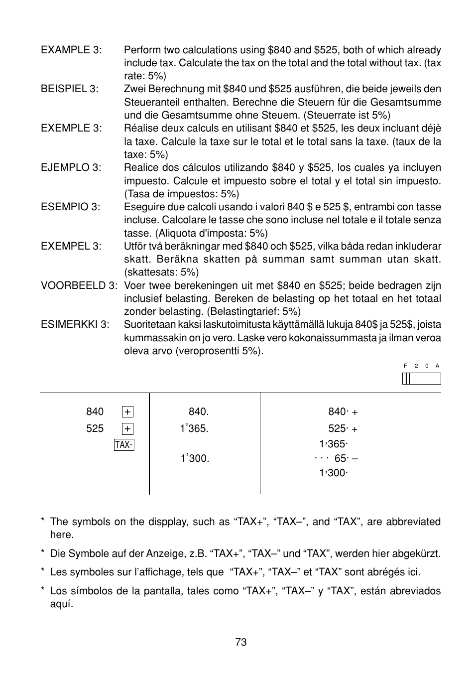 Sharp EL-1801C User Manual | Page 75 / 79