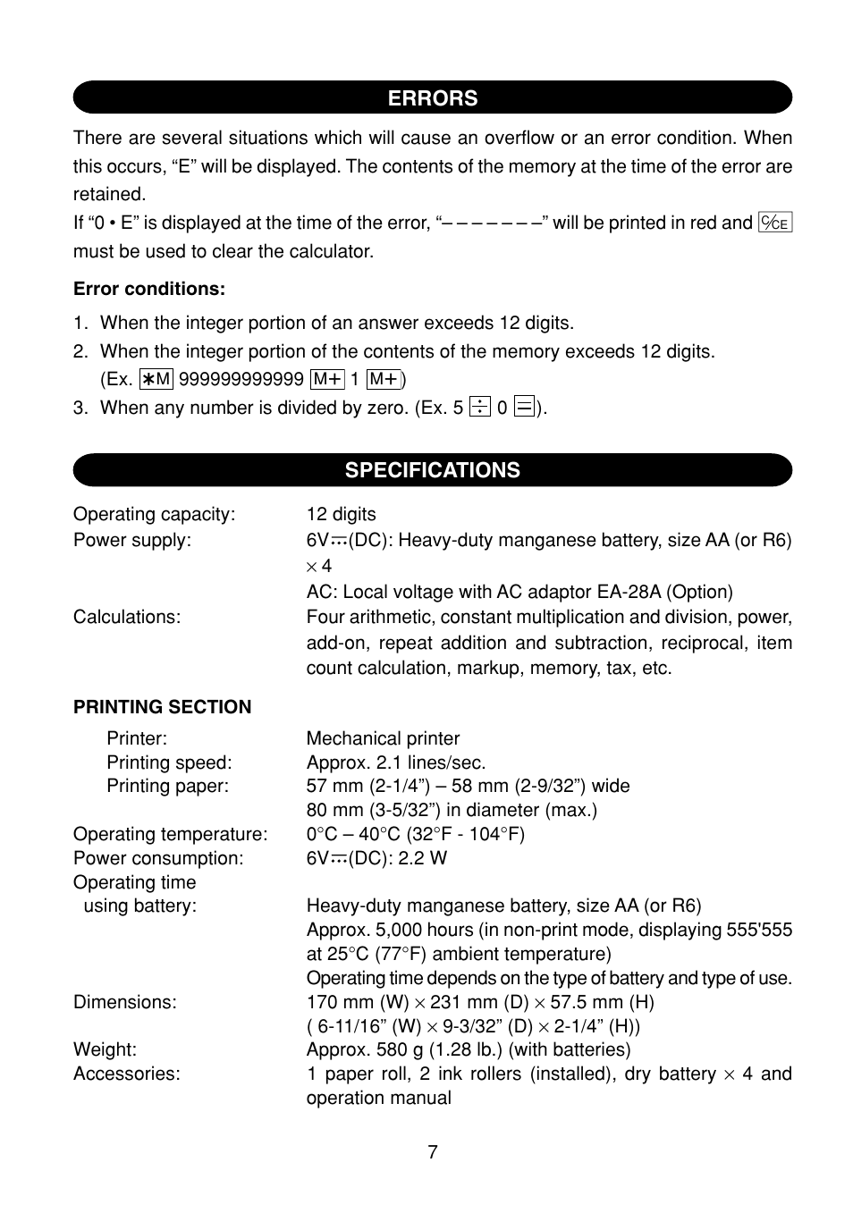 Sharp EL-1801C User Manual | Page 9 / 79